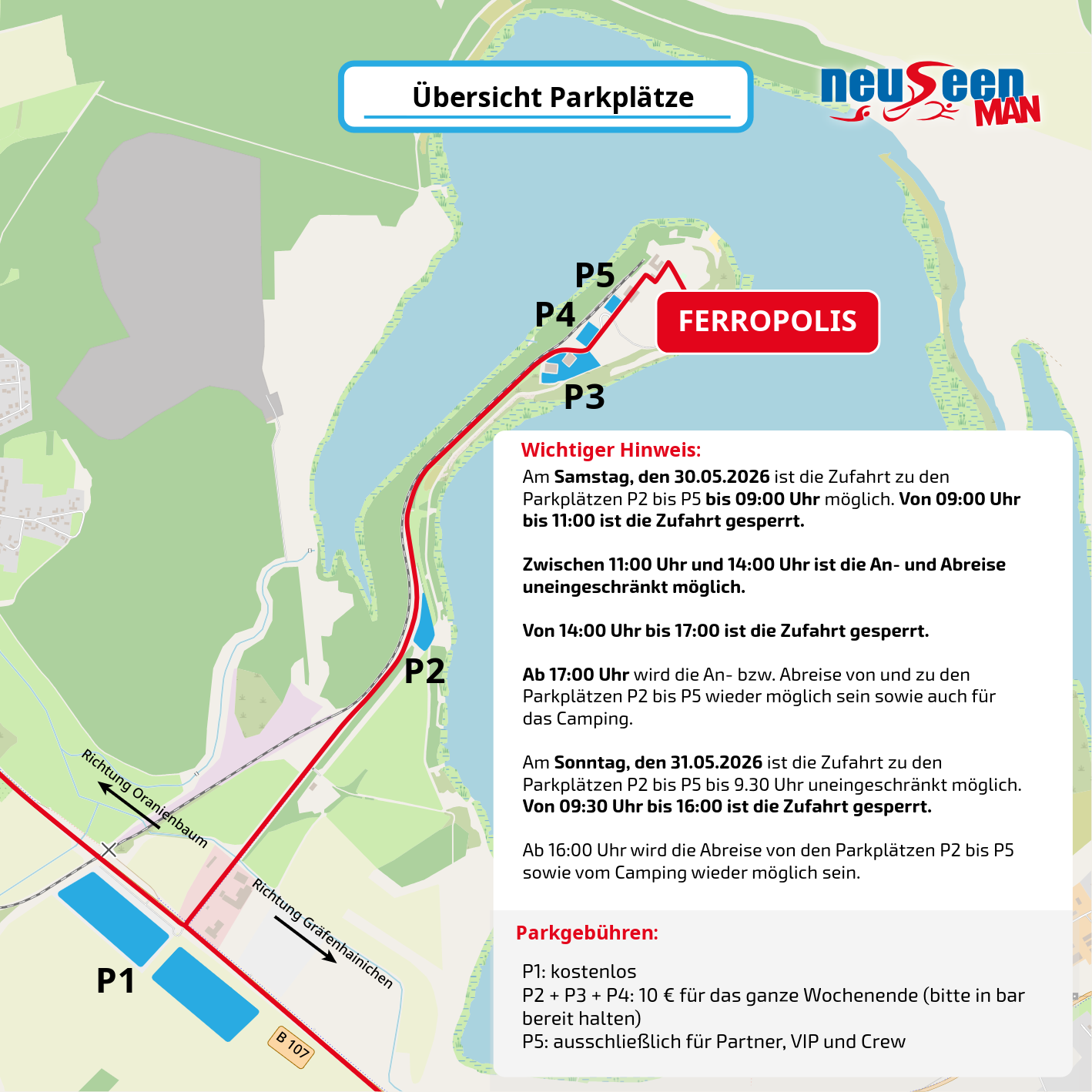 neuseenMAN Parkplätze